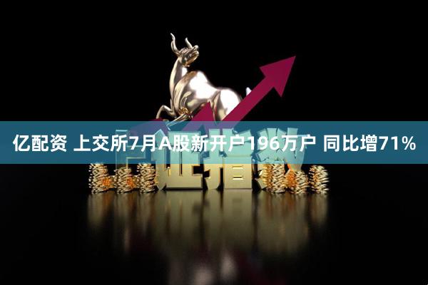 亿配资 上交所7月A股新开户196万户 同比增71%